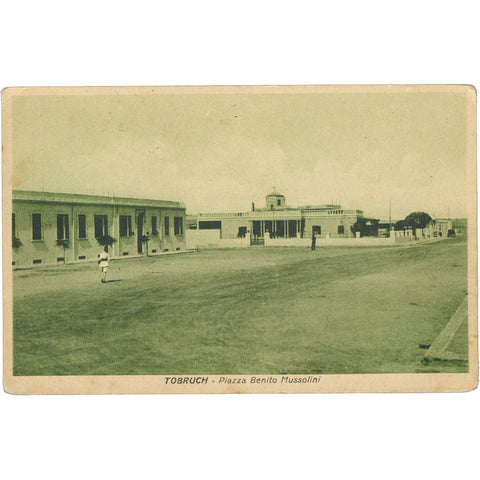 1939 Tobruk, Libya – Piazza Benito Mussolini Postcard