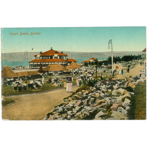 Durban, South Africa – Ocean Beach, Early 20th Century Postcard