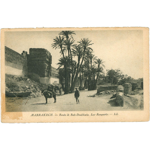 Marrakech, Morocco Route de Bab-Doukkala Postcard