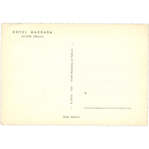 1950s Agadir, Morocco - Hotel Marhaba Postcard