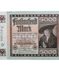 2 December 1922 Germany, 5000 Mark Banknote