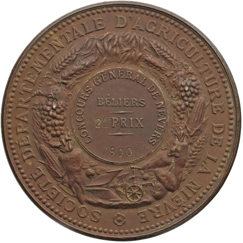 1900 Nièvre Agricultural Society Medal – 2nd Prize