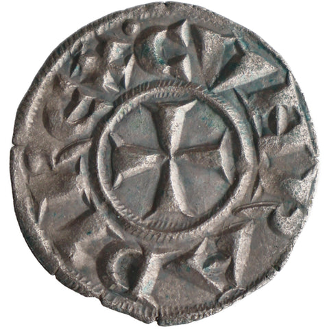 1160-1180 Republic of Genoa Denier Coin Silver Class B2