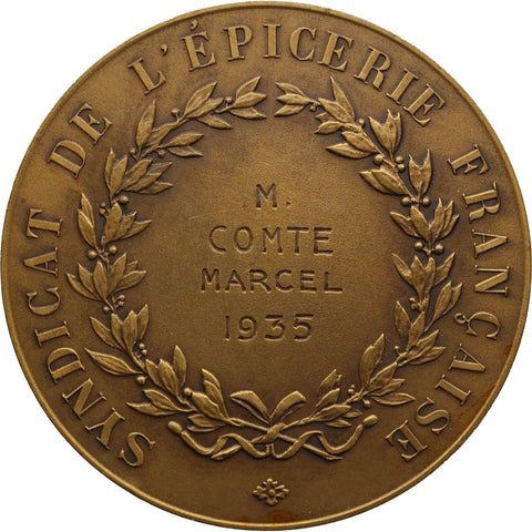 1935 Syndicat de l'Épicerie France Medal