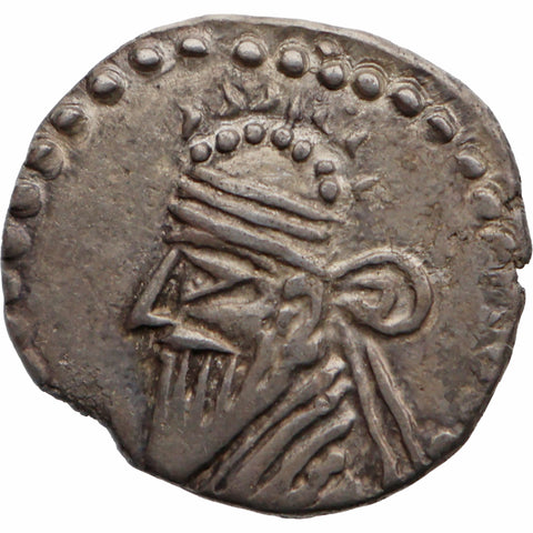 78-110 Parthian Empire Diobol Pacorus II Coin Ecbatana