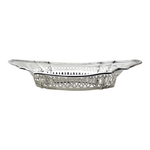 Antique Sterling Silver Pierced Dish 1910 Edwardian Era Silversmith Marks & Cohen (Walter Henry Marks & Samuel Tobias Cohen) Birmingham Hallmarks