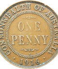 Australia 1916 One Penny George V Coin