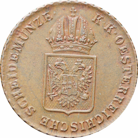 Austria Habsburg 1816 One Kreuzer Franz II Coin