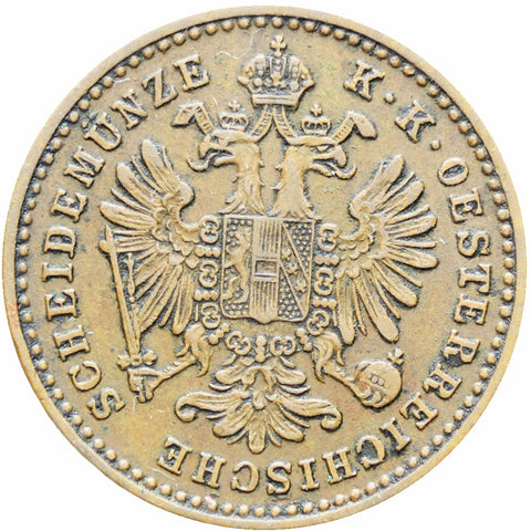 Austria Habsburg 1881 One Kreuzer Franz Joseph I Coin