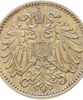 Austria Habsburg 1894 One Heller Franz Joseph I Coin