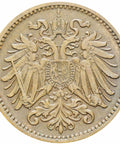 Austria Habsburg 1895 One Heller Franz Joseph I Coin