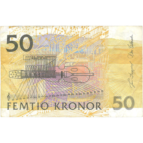 1996 Sweden 50 Kronor Banknote