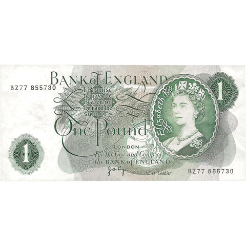 1970-1978 England 1 Pound Banknote