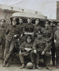 British Soldiers History World War I Group Photo Truck Car Army WW1 Era