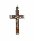 Cross Pendant Vintage Carfin Souvenir Religion