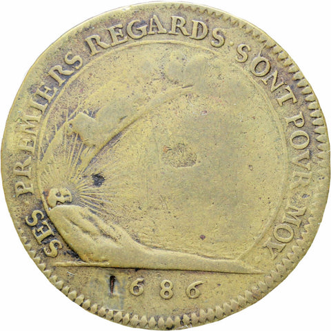 France 1686 Burgundy Token