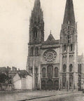 France Chartres Cathedral Vintage Postcard