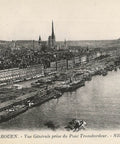 France Rouen City View Vintage Postcard