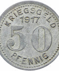 Germany Stadt Elberfeld 1917 50 Pfennig