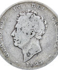 Great Britain 1826 Shilling George IV Coin Silver