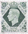 Great Britain 1939 King George VI 9d Used Stamp