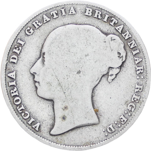 Great Britain Queen Victoria 1856 Shilling Silver Coin
