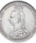 Great Britain Queen Victoria 1887 Shilling Silver Coin