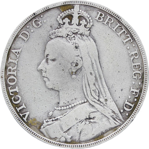 Great Britain Queen Victoria Crown 1892 Silver Coin