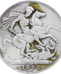 Great Britain Queen Victoria Crown 1892 Silver Coin