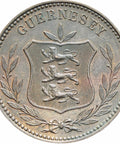 Guernsey 1885 H 8 Doubles Bronze Coin