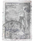 India 1960 15 Indian Naye Paisa Used Stamp Scene from Meghduta