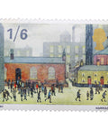 L.S.Lowry 1967 Stamp United Kingdom Elizabeth II 1.6 - British shilling Children Coming Out of School