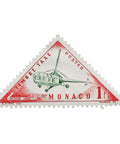 Monaco Stamp 1954 1 Monegasque franc Helicopter Sikorsky S-51 Transport