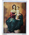 Murillo 1967 Stamp United Kingdom Elizabeth II 4 d - British Penny Madonna and Child