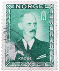 Norway 1946 King Haakon VII 1 Krone Used Stamp