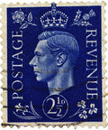 Postal Stamps 1941 - 1948 Great Britain King George VI 2 and half d. United Kingdom British Collectible