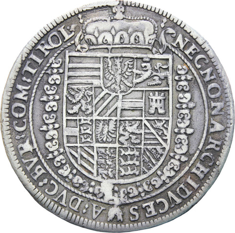 Rare 1603 Holy Roman Empire Rudolph II 1576-1612 Silver Thaler Coin Hall mint