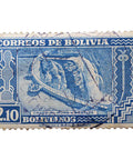 Stamp Bolivia 1943 2.10 Bs. Bolivian boliviano