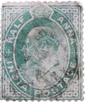 Stamp India 1906 King Edward VII Half Anna