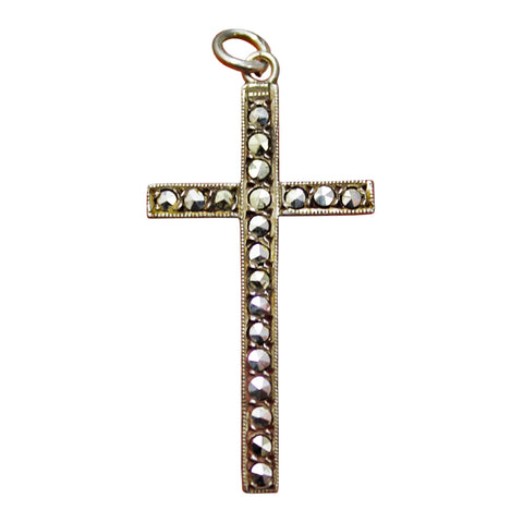 Vintage Solid Silver Cross Pendant Hallmarked