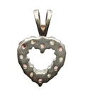 Vintage Heart Pendant Sterling Silver