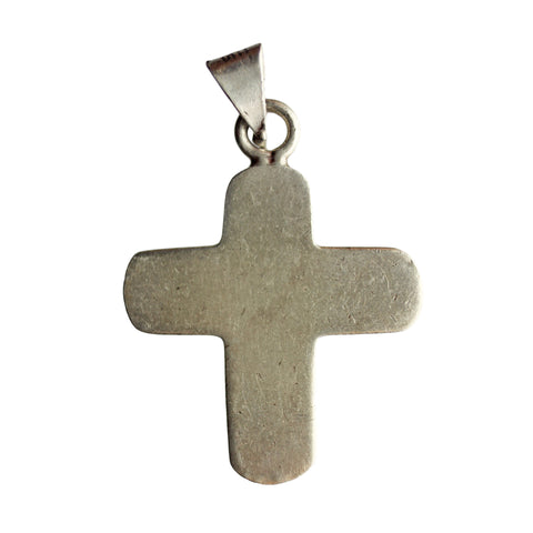 Vintage Mexico Cross Pendant Silver