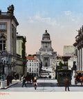 Vintage Postcard Belgium Brussels Rue de la Régence