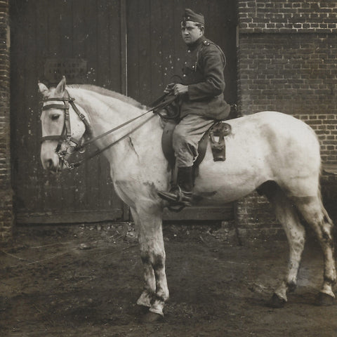 World War I Military Cavalry Soldier Photo WW1 Photography