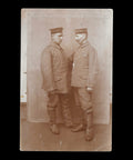 World War I Military 2 Germany Soldiers Studio Photo WW1 Postcard