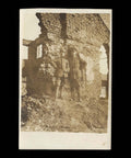 World War I Ruins Military 2 Germany Soldiers Photo WW1 Postcard