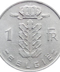 1979 1 Franc Belgium Baudouin I Dutch Text Coin