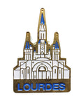 Lourdes Pin Badge Christian Vintage