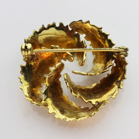 Vintage Brooch Gold Rolled