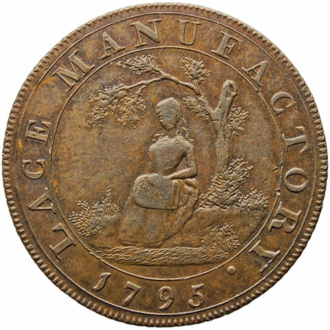 1795 Half Penny Token Middlesex Moore's Lace Manufactory